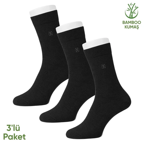 Bambu Erkek Soket Çorabı - 3 Çift - Dikişsiz - Gori -17135 - Set 5 ürün görseli 1