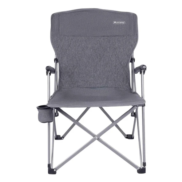 Katlanabilir Kamp Sandalyesi - Trono - Orcamp - Gri - Resim 5