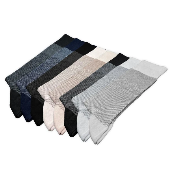 Bambu Erkek Çorabı - Tumaniş - 8'li Set (17104) - Resim 3