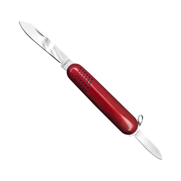 Argeus Çift Ağızlı Cep Çakısı Kırmızı (K5017-30) ürün görseli 1