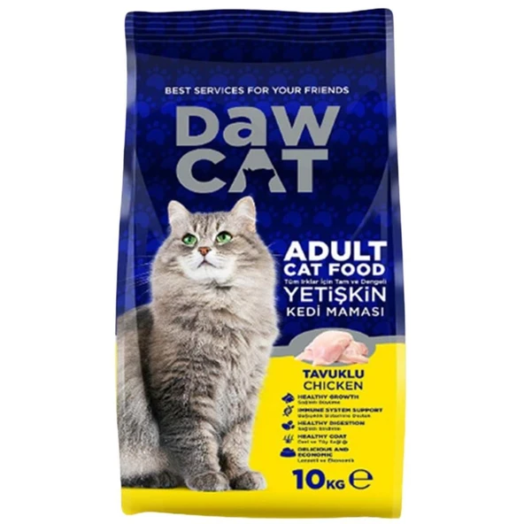 Yetişkin Kedi Maması - Dawcat - Tavuklu - 10 Kg ürün görseli 1