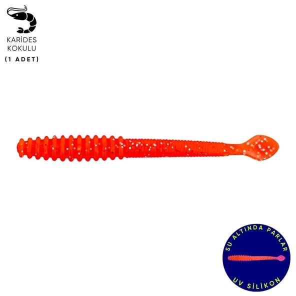 Silikon Kurt Yem - 2,2g 87mm - Fishack Wormix - Flare ürün görseli 1