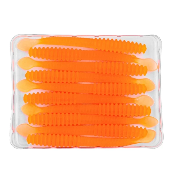 Silikon Kurt Yem - 2,2g 87mm - Fishack Wormix - Orange - Resim 4
