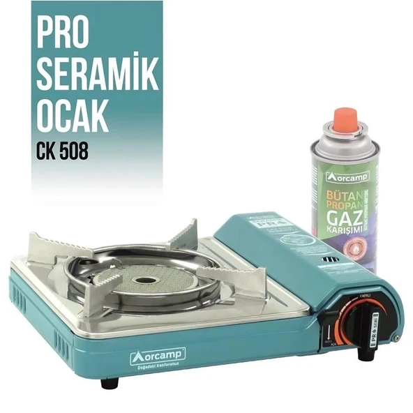 Tekli Portatif Pro Seramik Ocak - Orcamp - Mavi (CK-508) ürün görseli 1