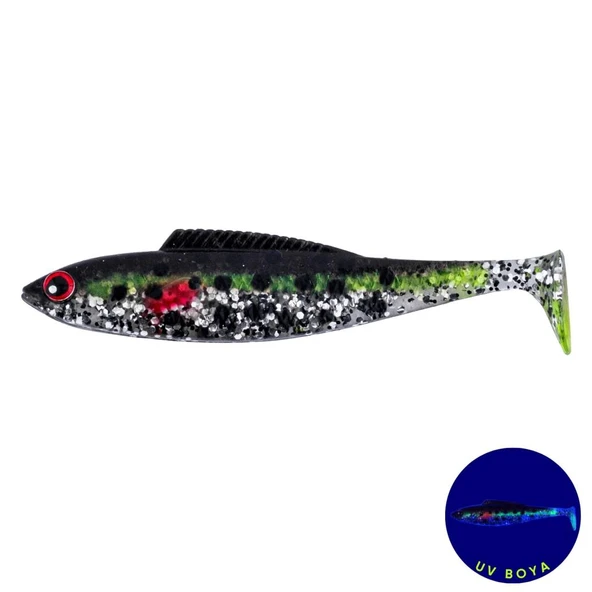 Silikon Balık - 4,5g 85mm - Fishack PredatorX - UV Boyalı - Fleck ürün görseli 1