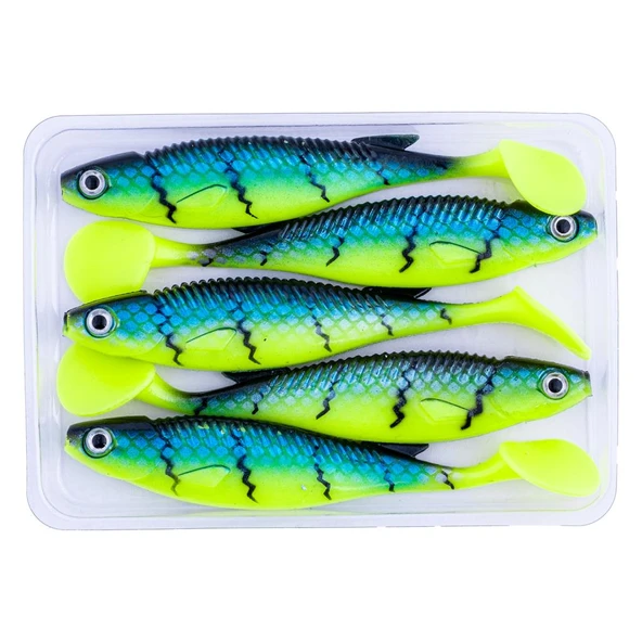 Silikon Balık - 10g 100mm - Fishack PredatorX - UV Boyalı - Wave - Resim 4