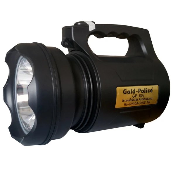 Gold Police GP-607 Şarjlı El Feneri 30 W (Projektör) ürün görseli 1