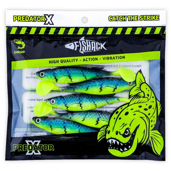 Silikon Balık - 10g 100mm - Fishack PredatorX - UV Boyalı - Wave - Resim 5