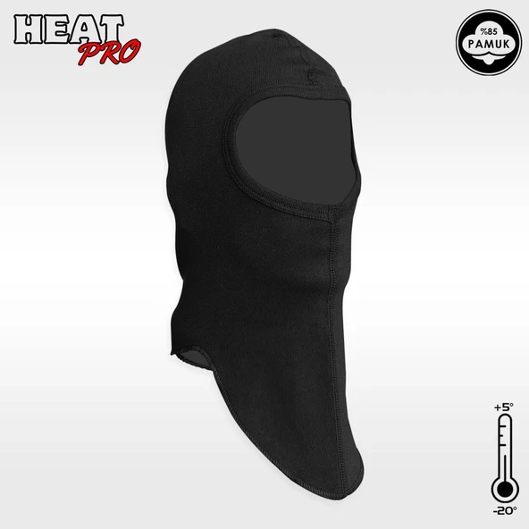 Çocuk Kar Maskesi - HeatPro - Siyah - Argeus ürün görseli 1