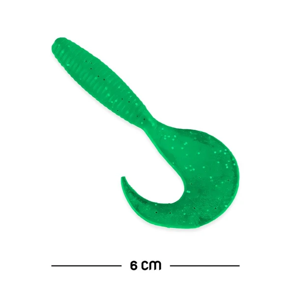 Silikon Kurt Yem - 60mm - Yeşil - Yumy (18065-SM024-02) ürün görseli 1
