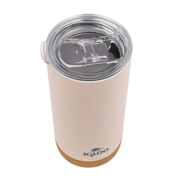 Çelik Mug Termos - Igloo - Cork - 500ml - Bej - 205695 - Resim 3