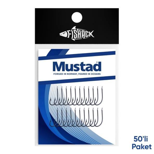 Olta İğnesi - Mustad - 2300 - Lacivert - No: 20  (50'li Paket) ürün görseli 1