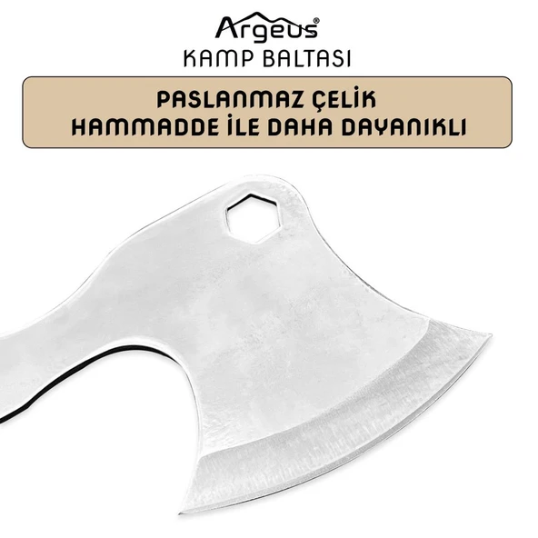 Argeus Taşıma Kılıflı Kamp Baltası - Resim 5