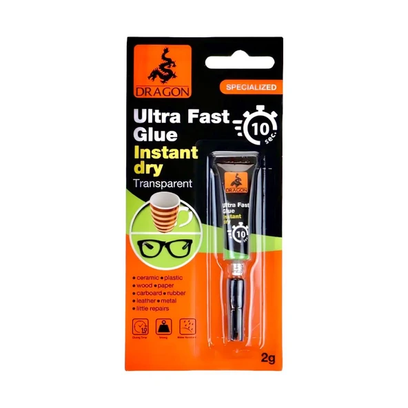 Dragon Ultra Fast Glue Instant Dry Yapıştırıcı 2 gr ürün görseli 1