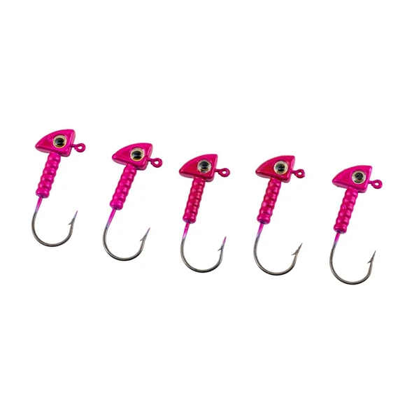 Jighead - Zoka - Kurşunlu Olta İğnesi - (XH-A 06) - Pembe - 7 Gr - 5 Adet ürün görseli 1