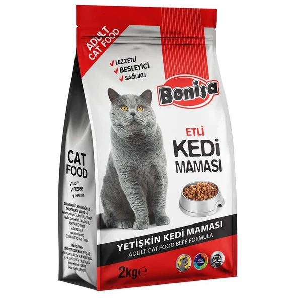 Yetişkin Kedi Maması - Bonisa - Etli - 2 Kg ürün görseli 1