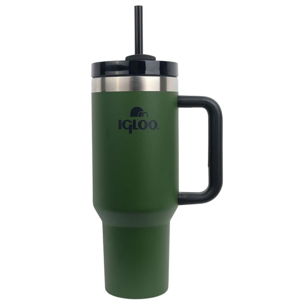 Çelik Mug Termos - Igloo - Stadler - 1.2 lt - Haki/Siyah - 205787 ürün görseli 1