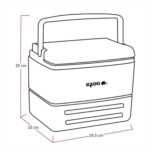 Buzluk - Igloo - EliteCore - 8.2 lt - Kırmızı - 300724 - Resim 2