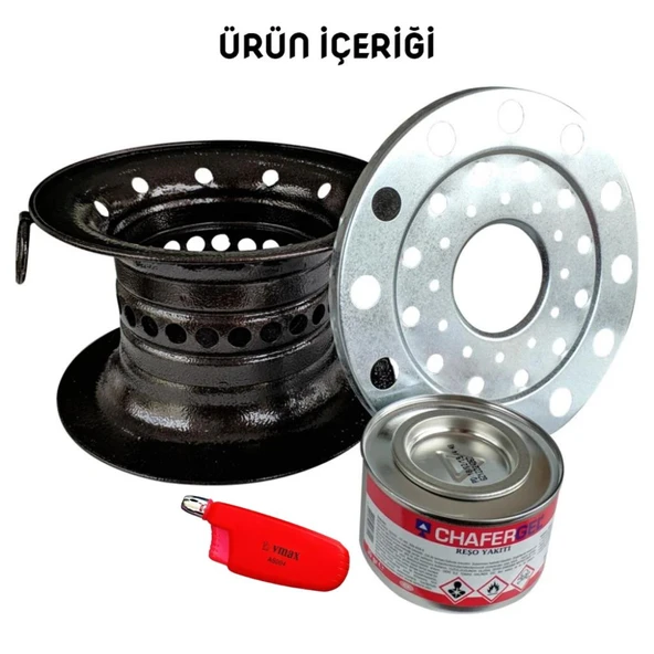 Argeus Jel Yakıtlı Osmanlı Ocağı Turuncu - Resim 3