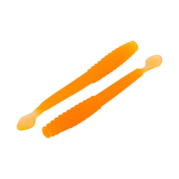 Silikon Kurt Yem - 2,2g 87mm - Fishack Wormix - Orange - Resim 2
