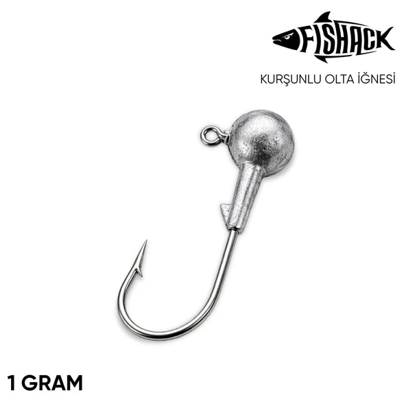 Jighead - Zoka - Kurşunlu Olta İğnesi - Gümüş - 1 gr ürün görseli 1