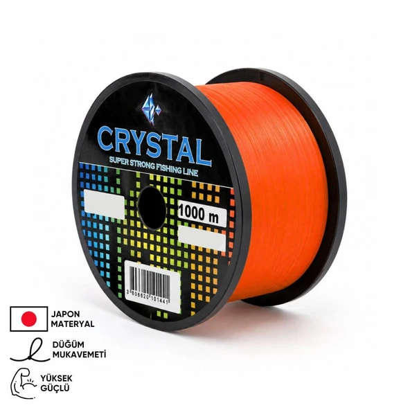 1000 MT Bobin Misina - Crystal - Turuncu - Ekstra Güçlü - 0,30 MM ürün görseli 1
