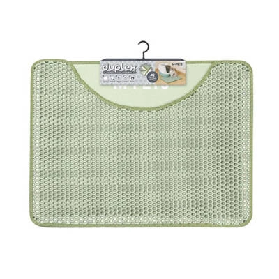 Duplex Elekli Kedi Kumu Paspası Yeşil 60x45 Cm ürün görseli 1