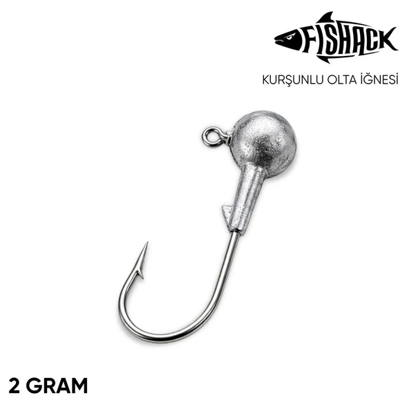 Jighead - Zoka - Kurşunlu Olta İğnesi - Gümüş - 2 gr ürün görseli 1
