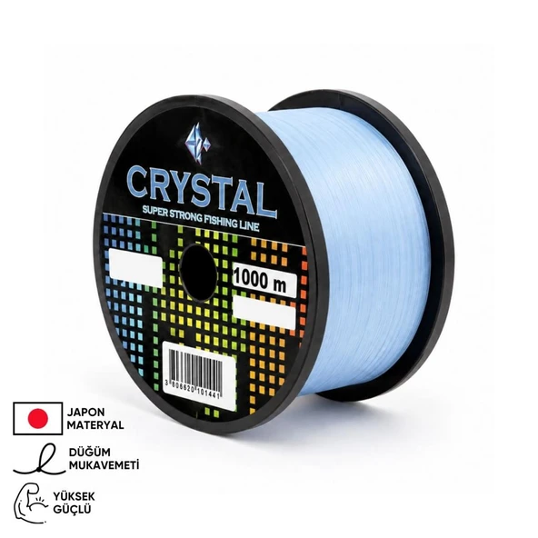 1000 MT Bobin Misina - Crystal - Mavi - Ekstra Güçlü - 0,20 MM ürün görseli 1
