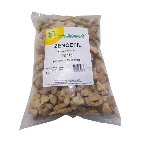 Zencefil Kökü Tane Doğal 1000 Gr Paket ürün görseli 1