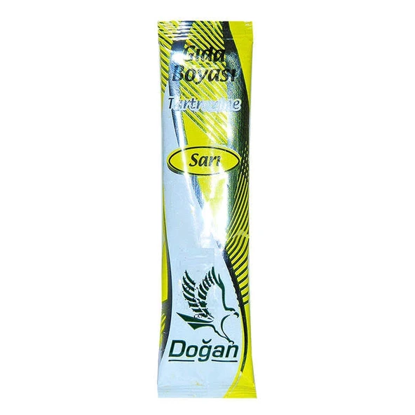 Pasta Şerbet Slime Gıda Boyası Sarı Toz 9 Gr Paket ürün görseli 1