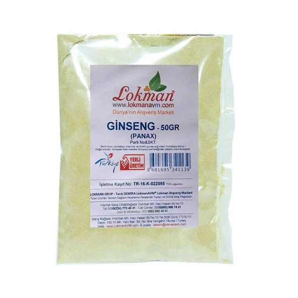 Ginseng Öğütülmüş 50 Gr Paket - Resim 2
