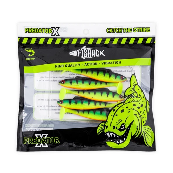Silikon Balık - 4,5g 85mm - Fishack PredatorX - UV Boyalı - Volt - Resim 5
