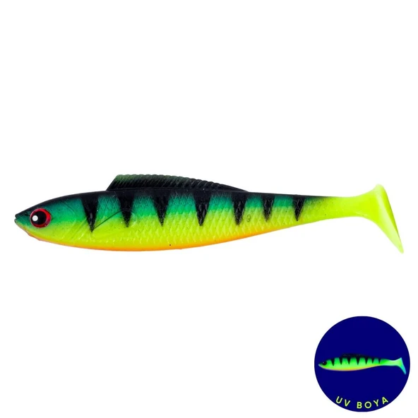 Silikon Balık - 4,5g 85mm - Fishack PredatorX - UV Boyalı - Volt ürün görseli 1