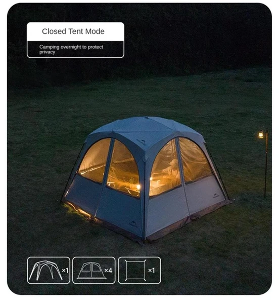 Naturehike Cloud Boundar Quick Opening Kanopi - Resim 5