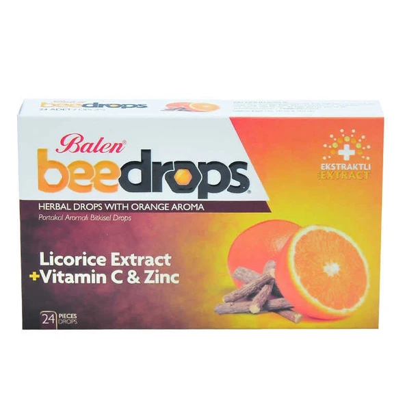 Portakal Aromalı Bitkisel Drops 24Adet ürün görseli 1