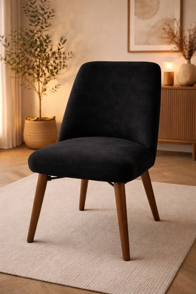Akbal Home Sandalye Kılıfı 4 Adet Standart Retro Kare İtalyan Nubuk Kumaş Yüksek Kaliteli Likralı Lastikli ürün görseli 1