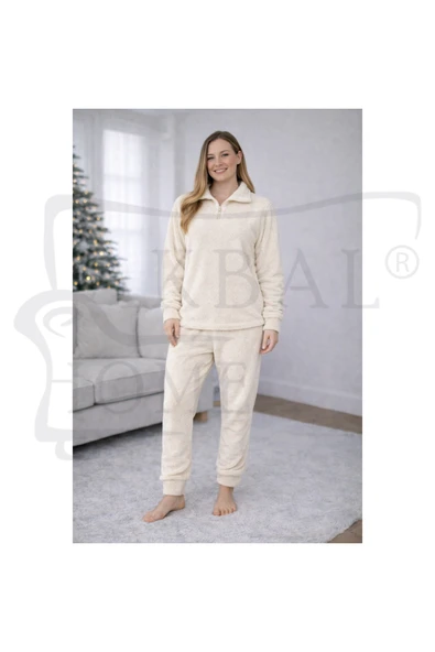 Akbal Home Welsoft Pijama Takımı Kadın / Kız – Yumuşak & Sıcak (Beden seçiniz S-XL) ürün görseli 1