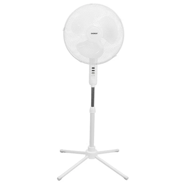 EVEREST FAN10 45W Ayaklı Vantilatör Beyaz ürün görseli 1