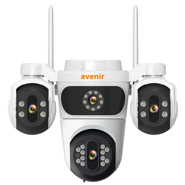 Avenir AV-S323 3 Kameralı Wifi 6mp 360 Dönebilen Sesli Gece Görüşlü Kamera ürün görseli 1