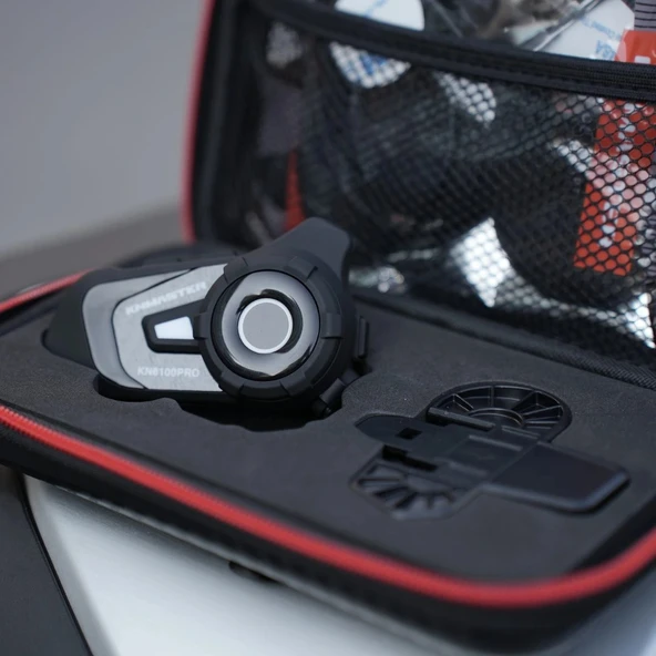 Knmaster KN6100 PRO Motosiklet Kask İnterkom Bluetooth Intercom Kulaklık Seti - Resim 9