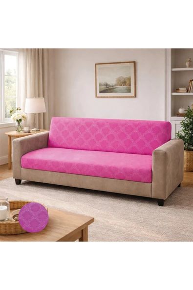 Akbal Home Gofre Kumaş 1 Adet 3 Kişilik Klasik Koltuk Örtüsü Lastikli Kolsuz +2 Adet Kırlent Hediye! ürün görseli 1