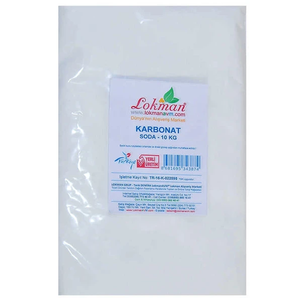 Karbonat Soda 10.000 Gr Paket - Resim 2