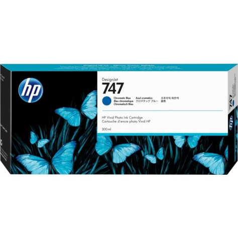 HP P2V85A (747) 300 ML KROMATİK MAVİ DESIGNJET ürün görseli 1