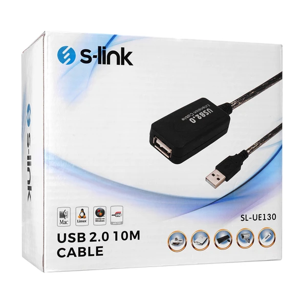 S-link SL-UE130 Usb2.0 10m Kablosu - Resim 3