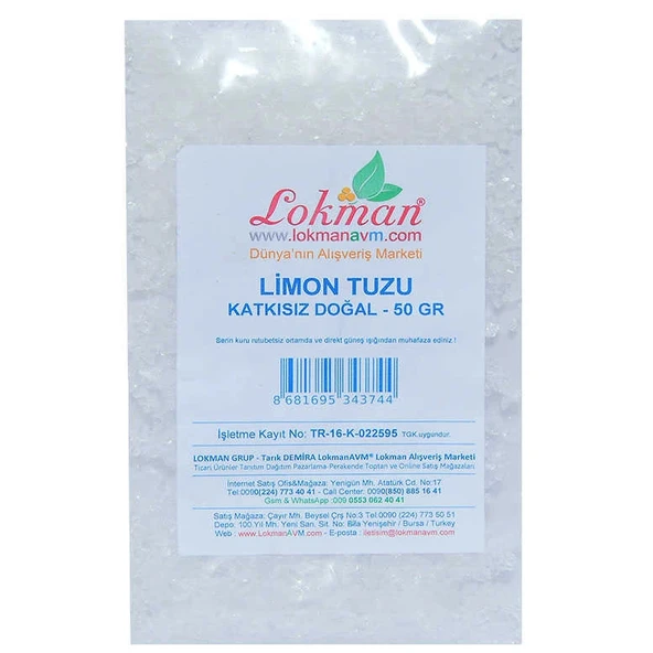 Limon Tuzu Granül Çakıl 50 Gr Paket - Resim 2