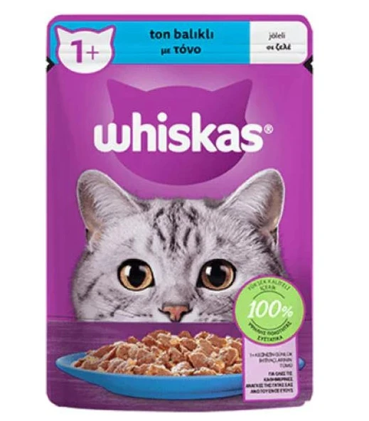 Whiskas Jöleli Ton Balıklı 85 gr Yetişkin Kedi Yaş Maması ürün görseli 1