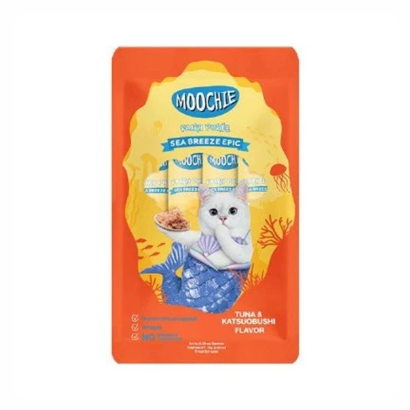 Moochie Sıvı Kedi Ödülü Ton-Katsuobushi 5x15 Gr ürün görseli 1