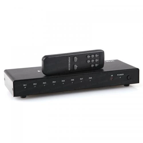 DARK DK-HD-SW8X1 Full HD 8 Giriş 1 Çıkışlı Uzaktan Kumandalı HDMI Switch (Seçici) ürün görseli 1