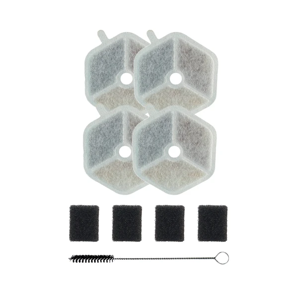 Xenon Smart Kedi Su Pınarı Filtre Seti (X8657 Uyumlu) | 4+4 Karbon Sünger Filtre + Temizlik Fırçası (X8813) ürün görseli 1